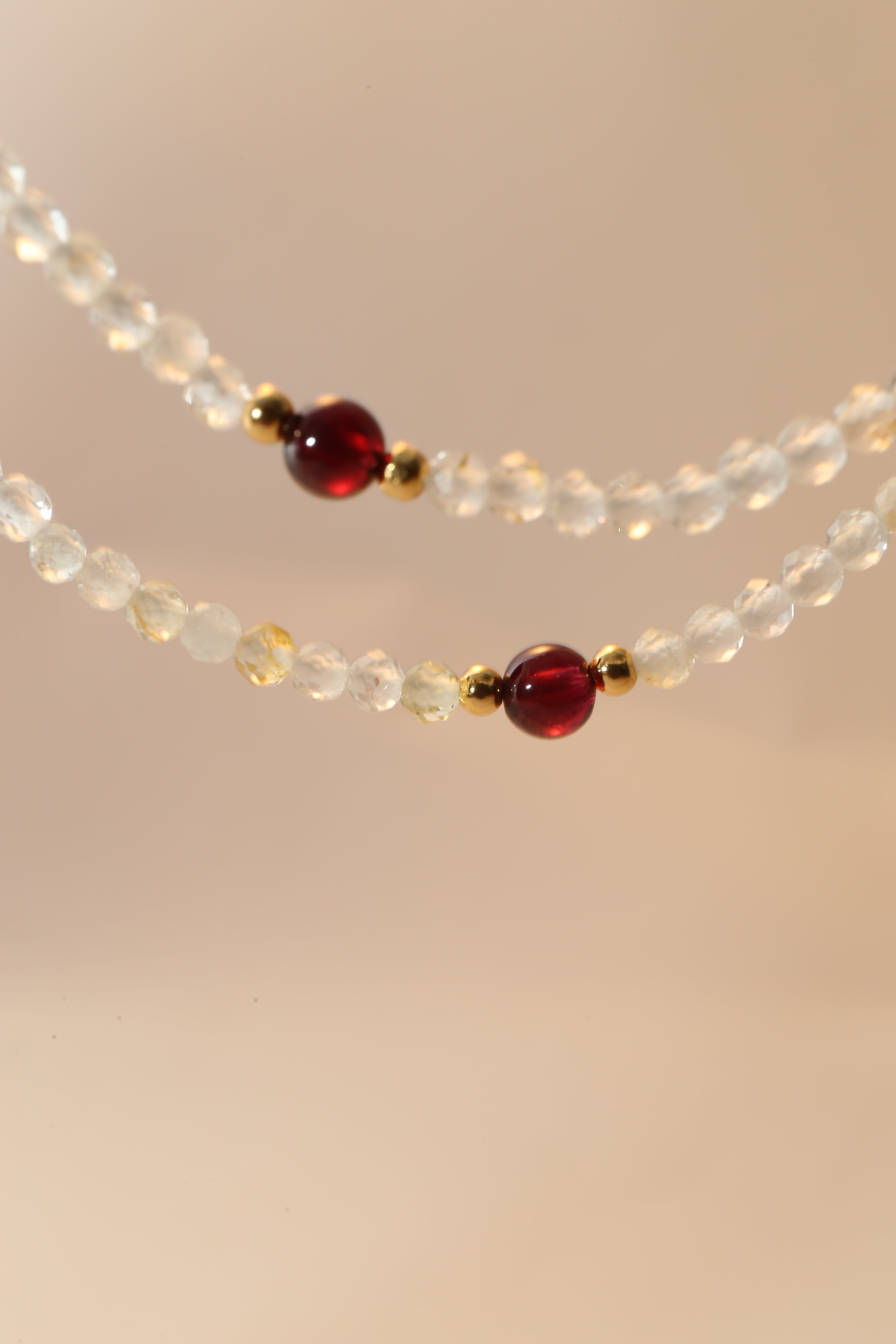 Topaz & Garnet Multi-Use Chain