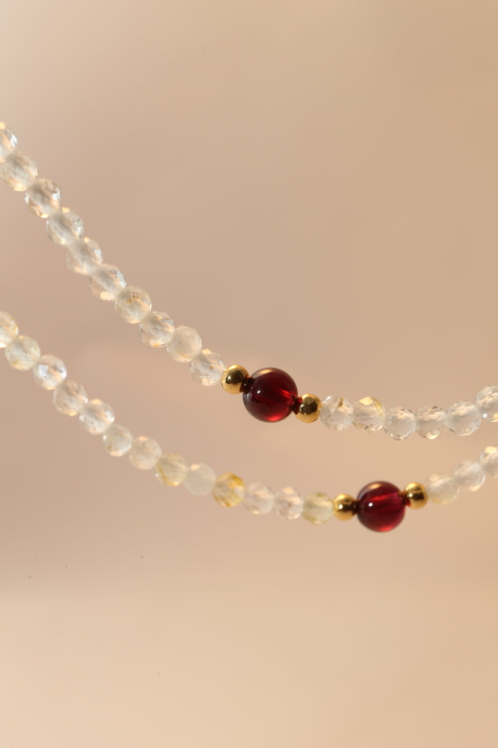 Topaz & Garnet Multi-Use Chain