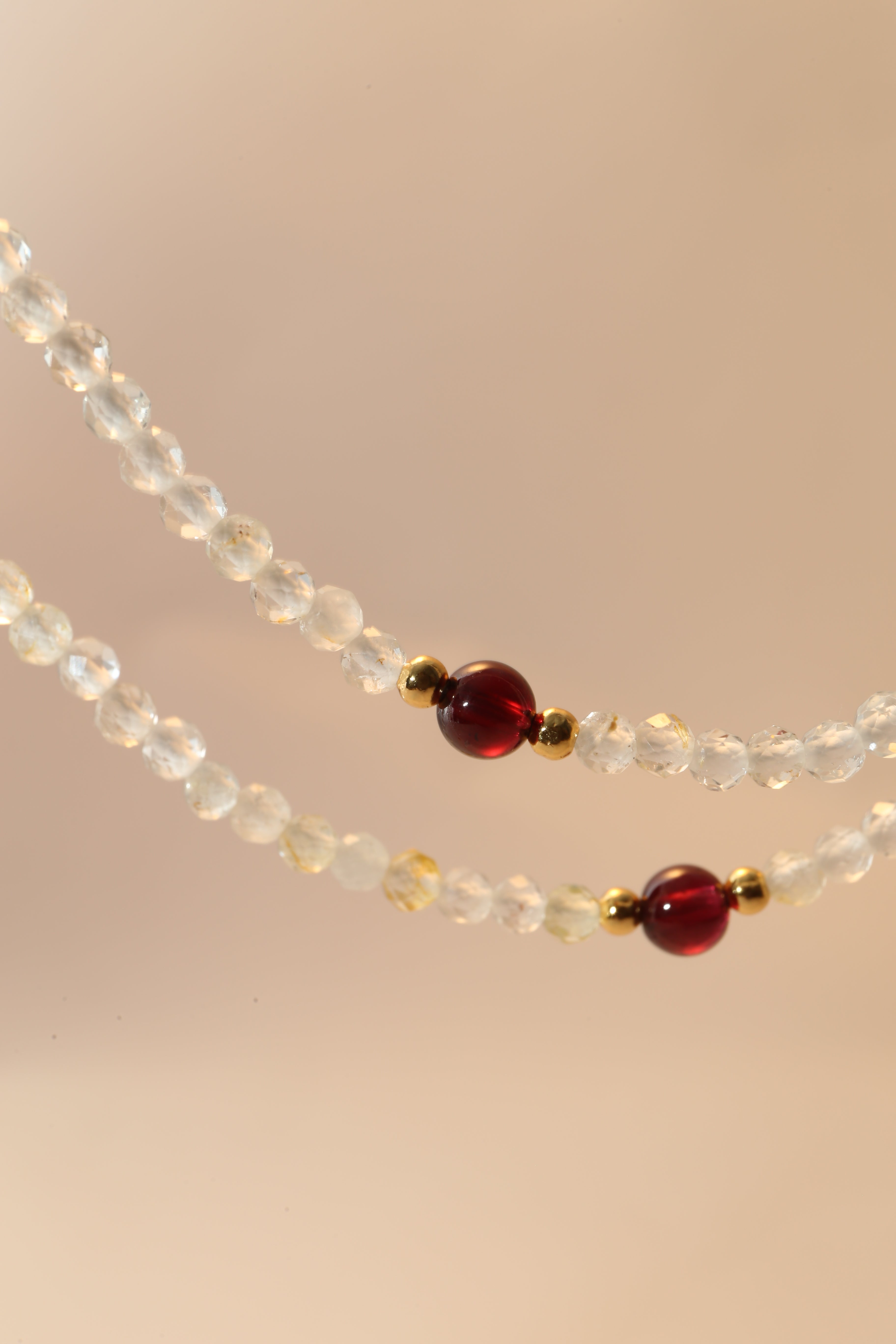 Topaz & Garnet Multi-Use Chain