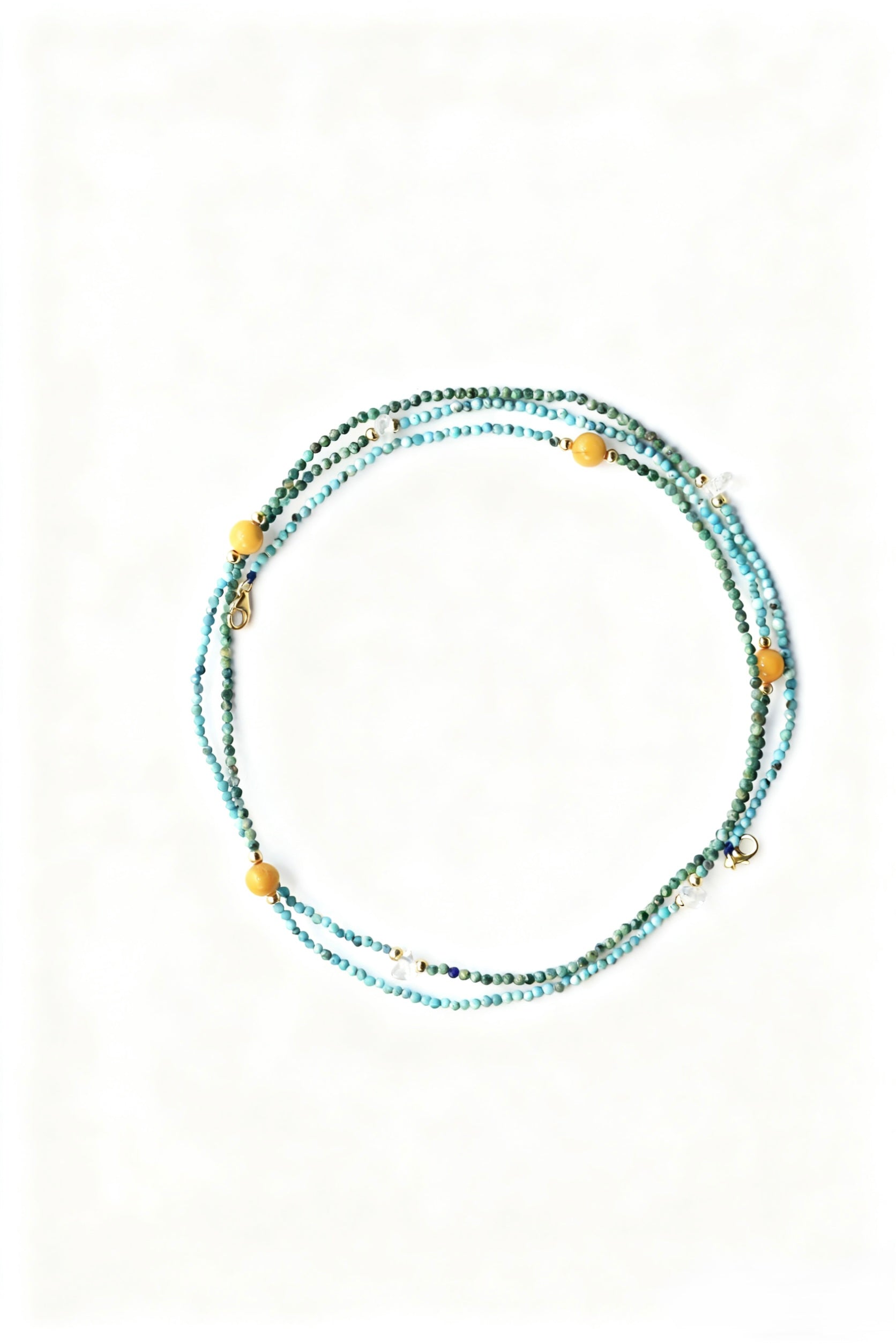 Turquoise & Amber Multi-Use Chain