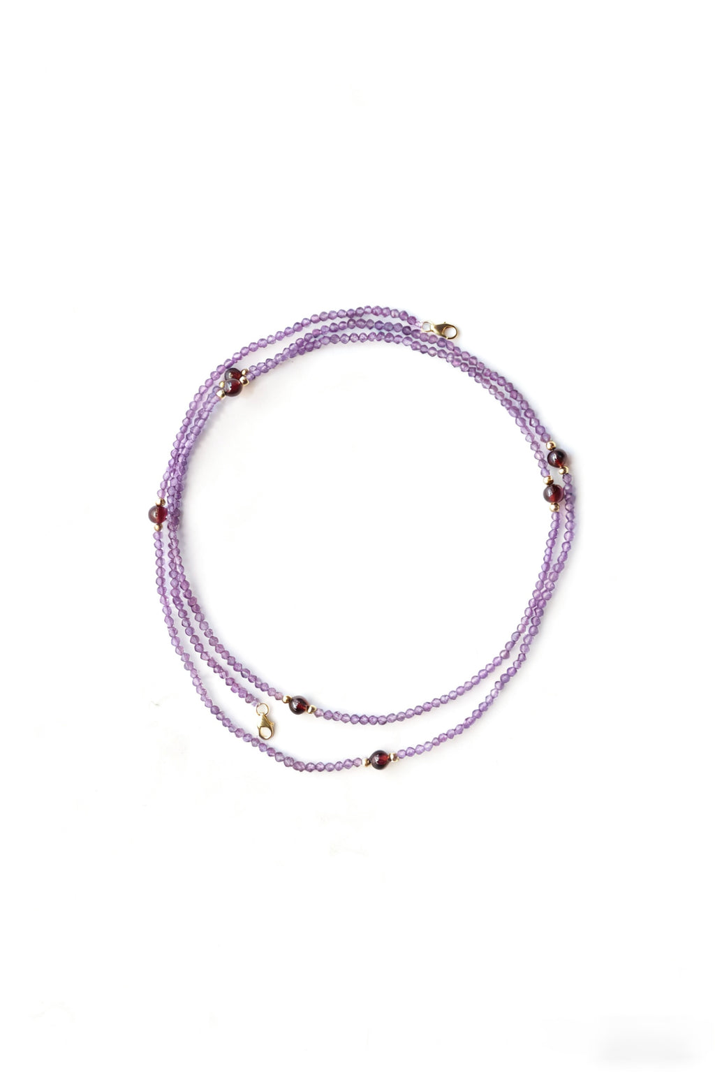 Amethyst & Garnet Multi-Use Chain