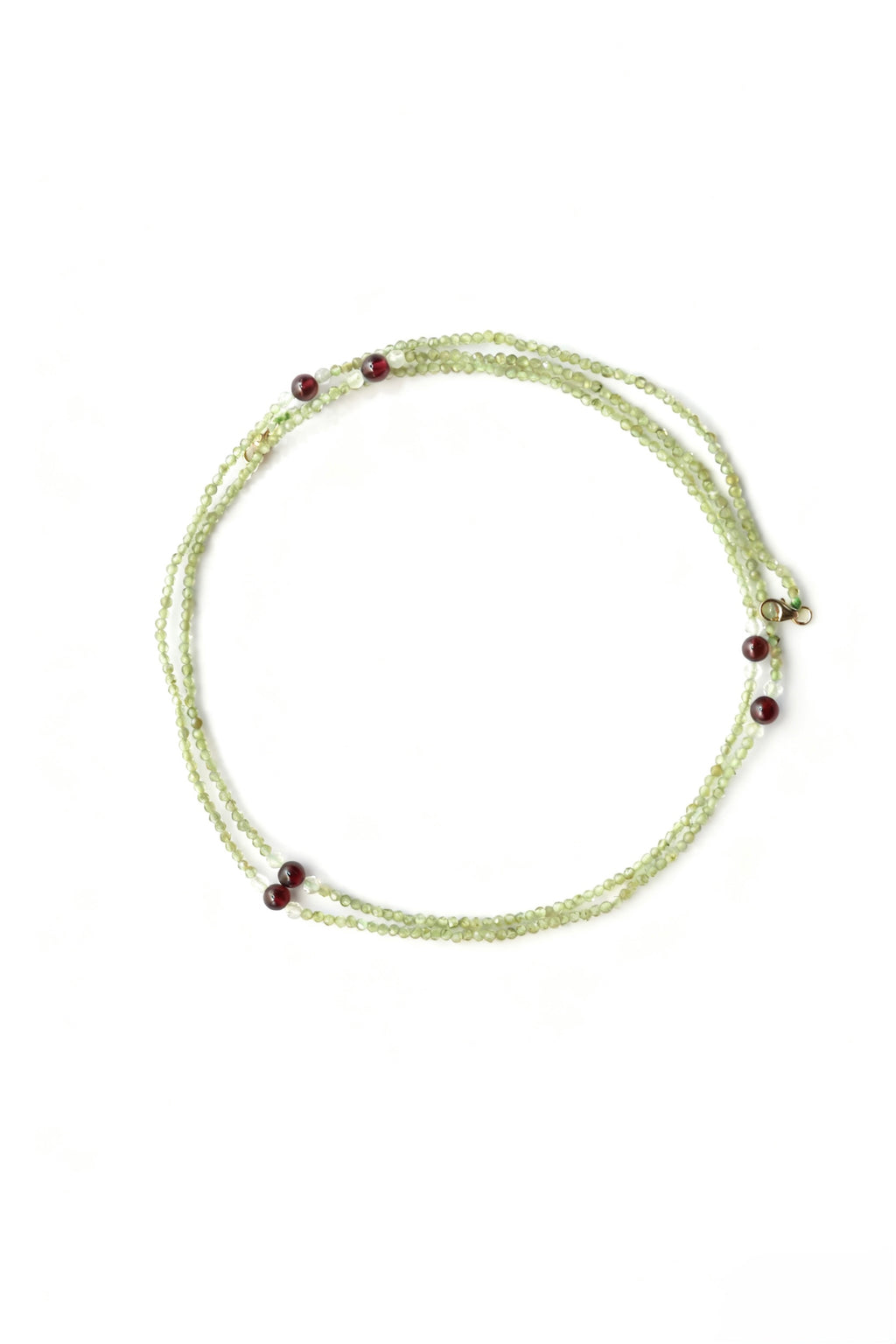 Peridot & Garnet Multi-Use Chain