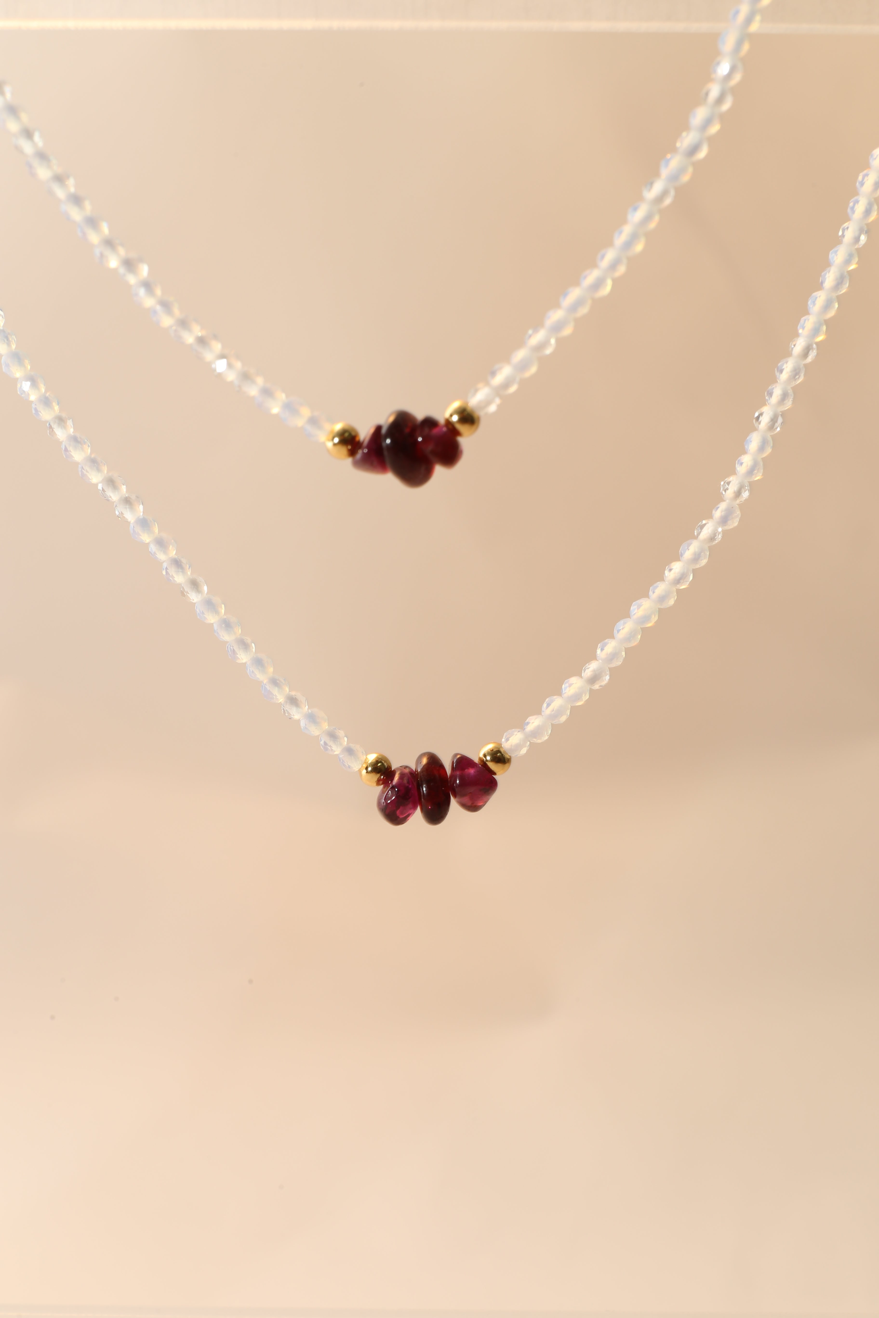 Opal & Garnet Multi-Use Chain