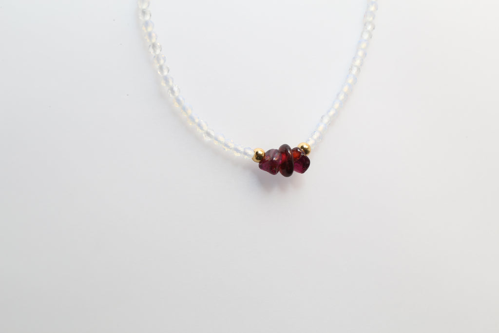 Opal & Garnet Multi-Use Chain