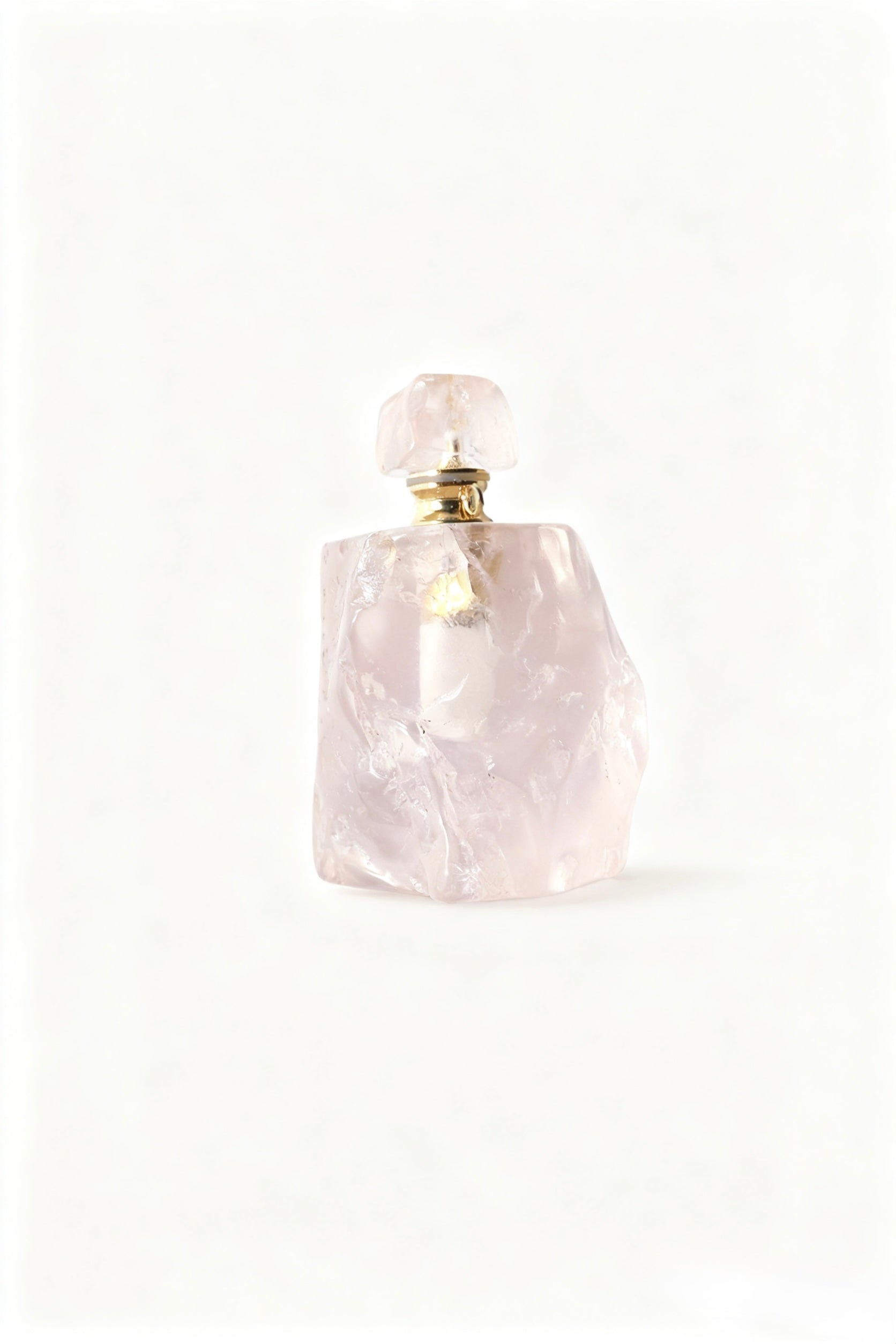 Natural Rose Quartz Energy Bottle