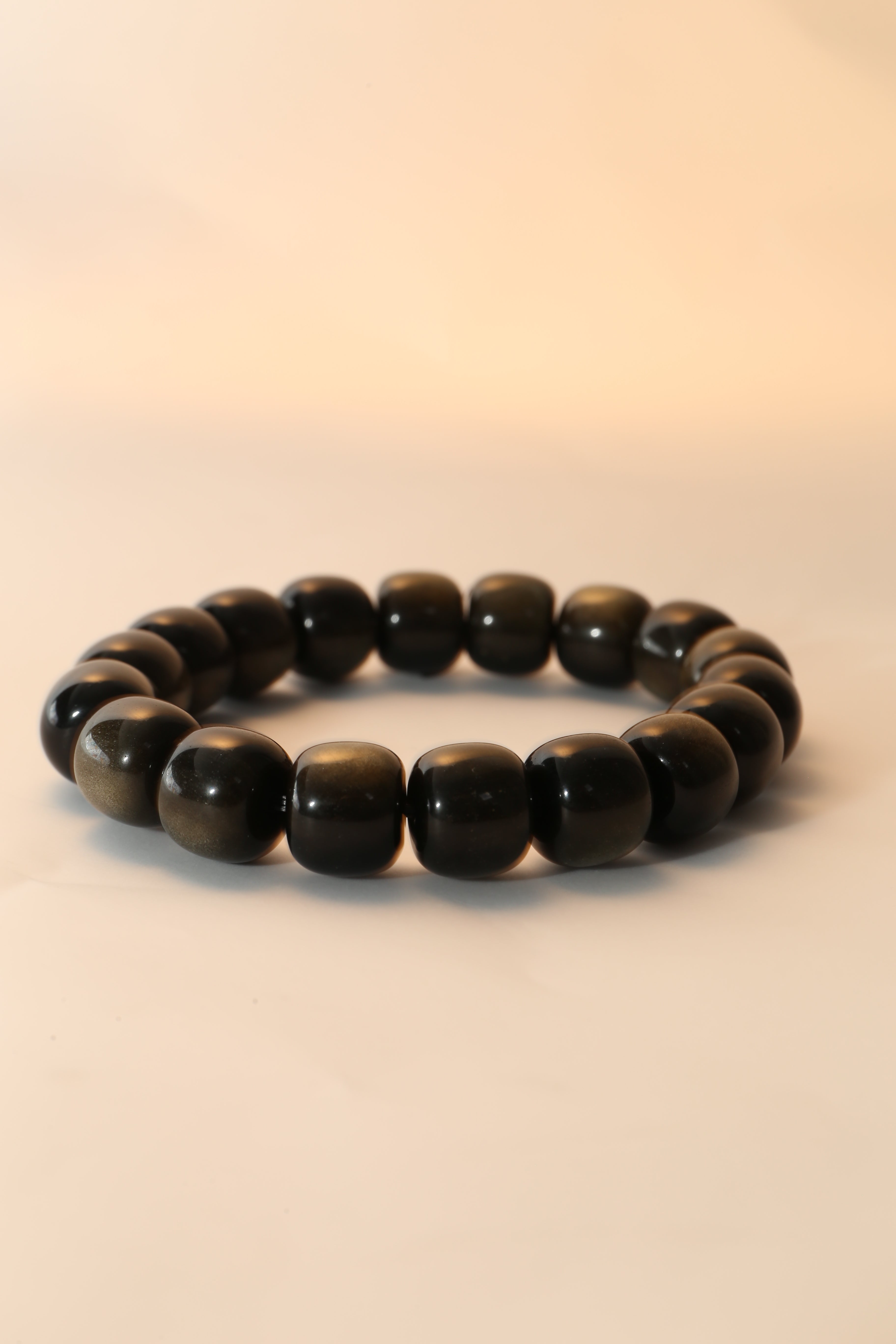 Golden Sheen Obsidian Bracelet