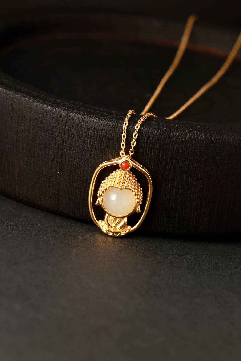 Baby Buddha Hetian Jade Pendant