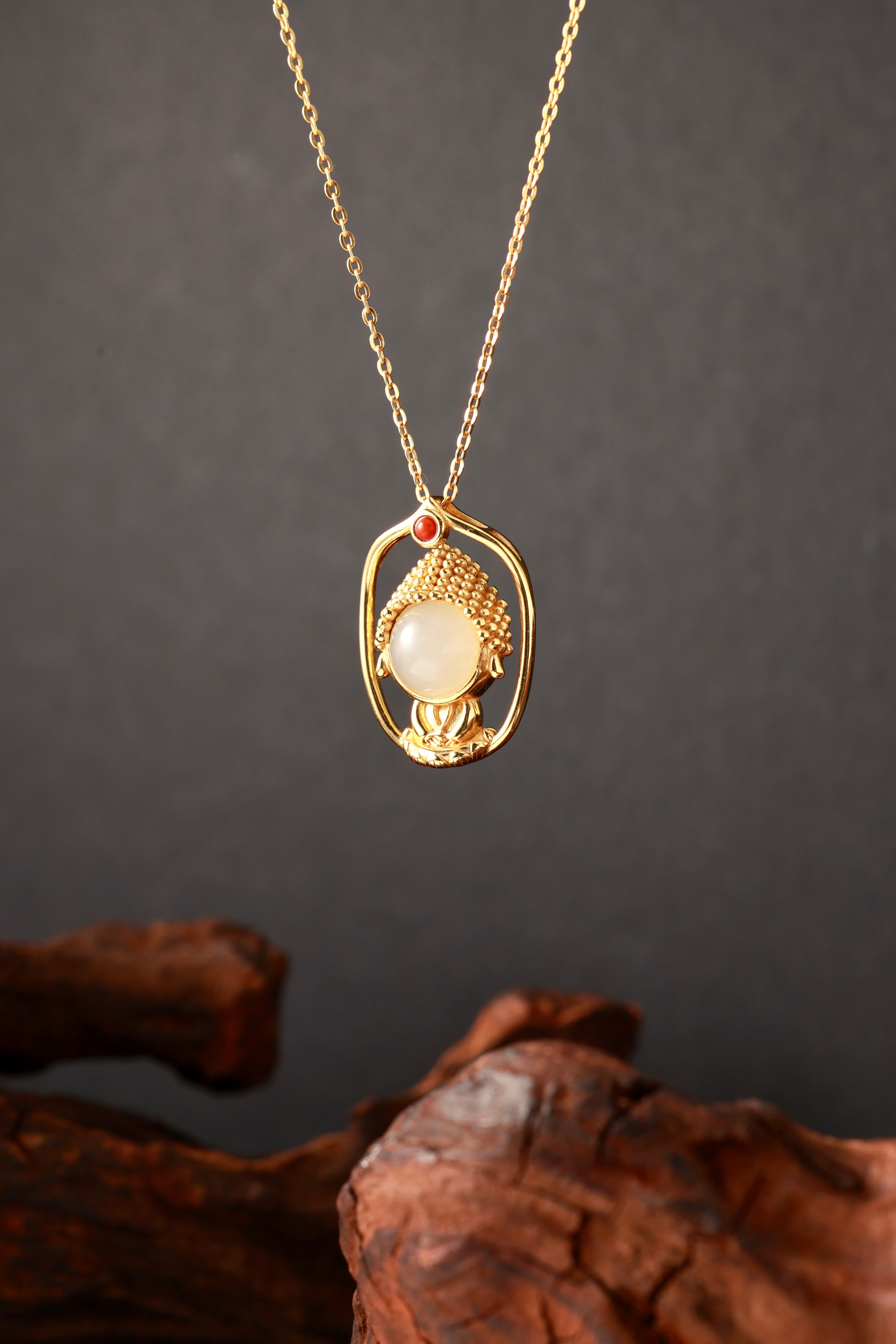 Baby Buddha Hetian Jade Pendant