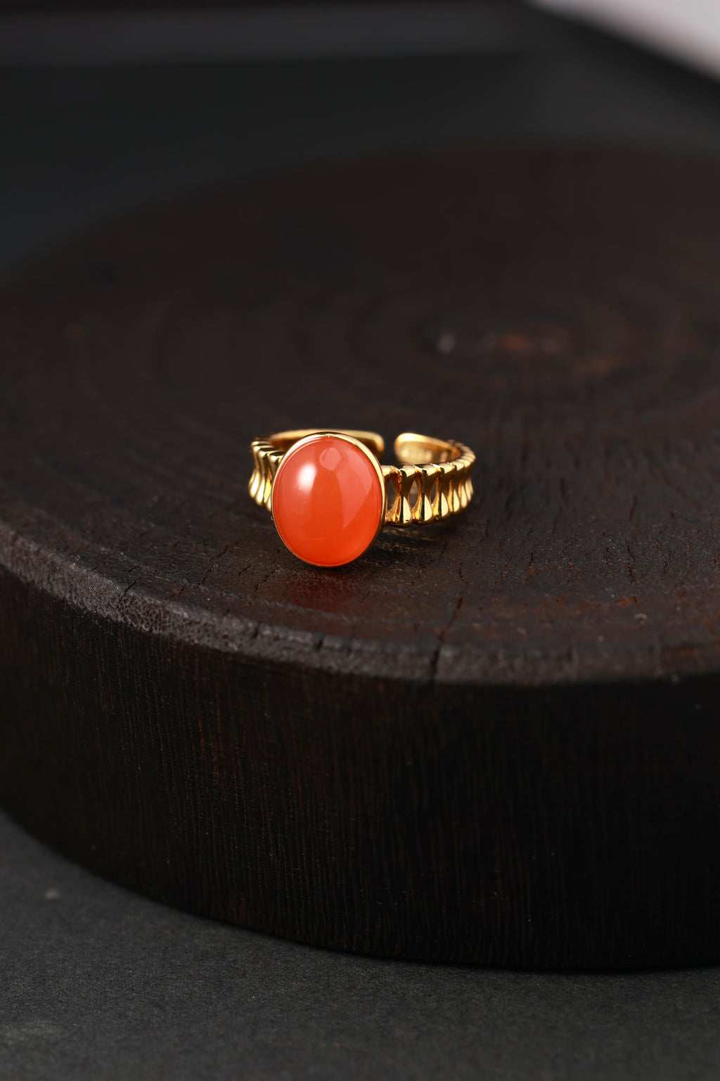 Crimson Jadeite Ring