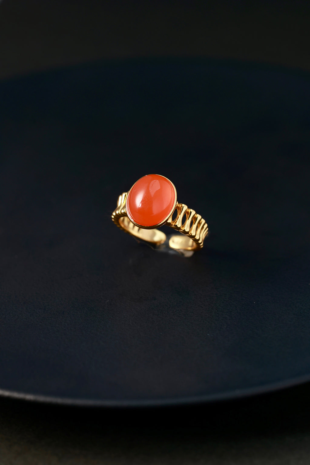 Crimson Jadeite Ring