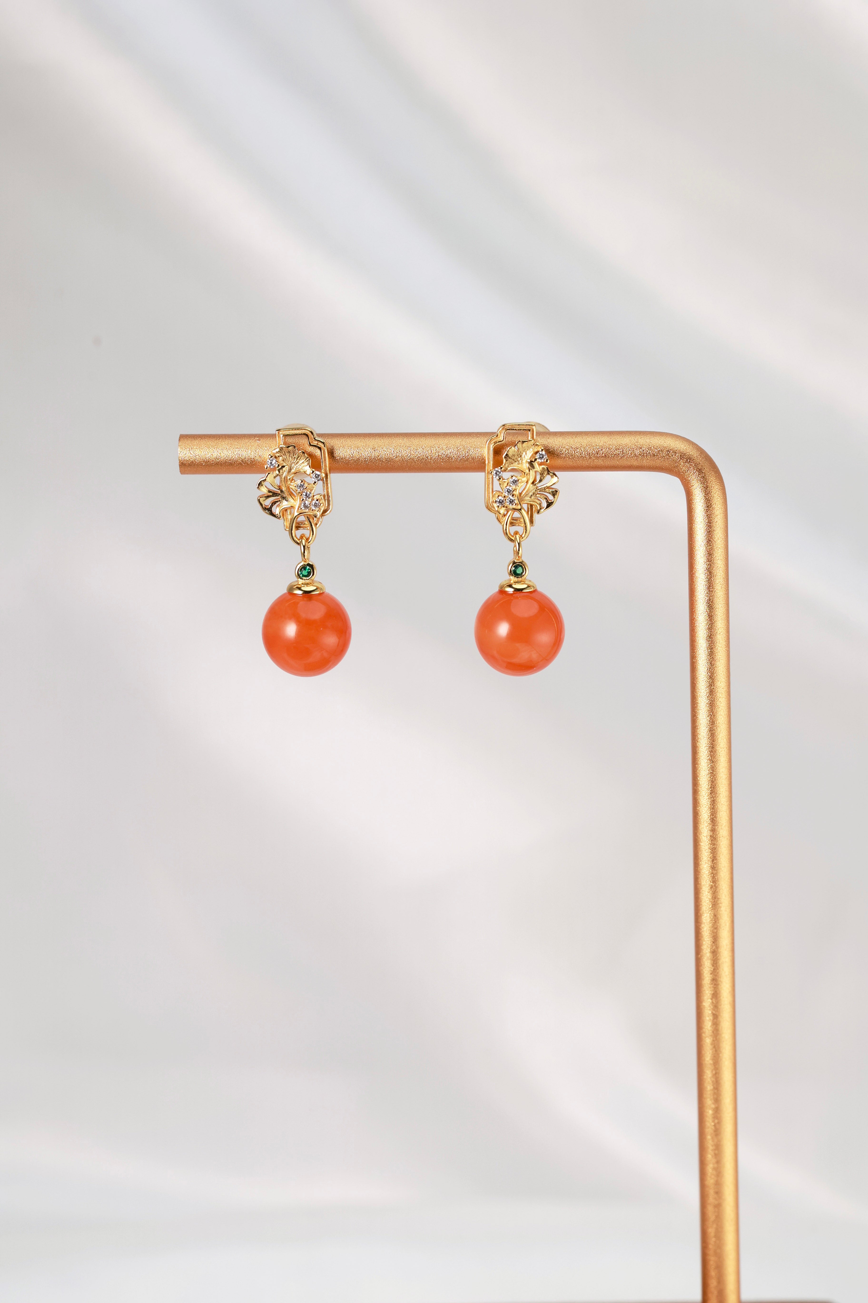 Golden Pavilion Autumn Earrings