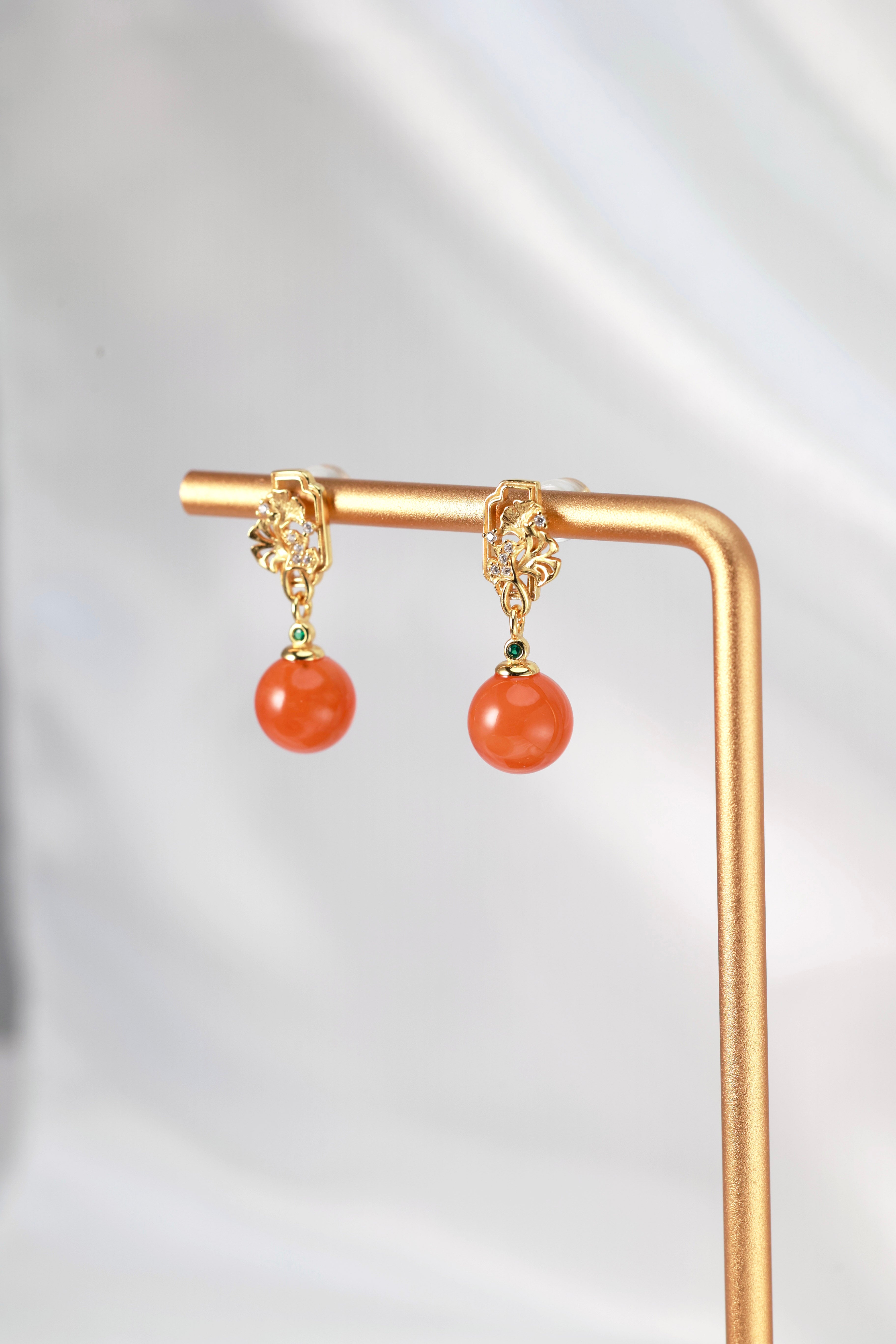 Golden Pavilion Autumn Earrings