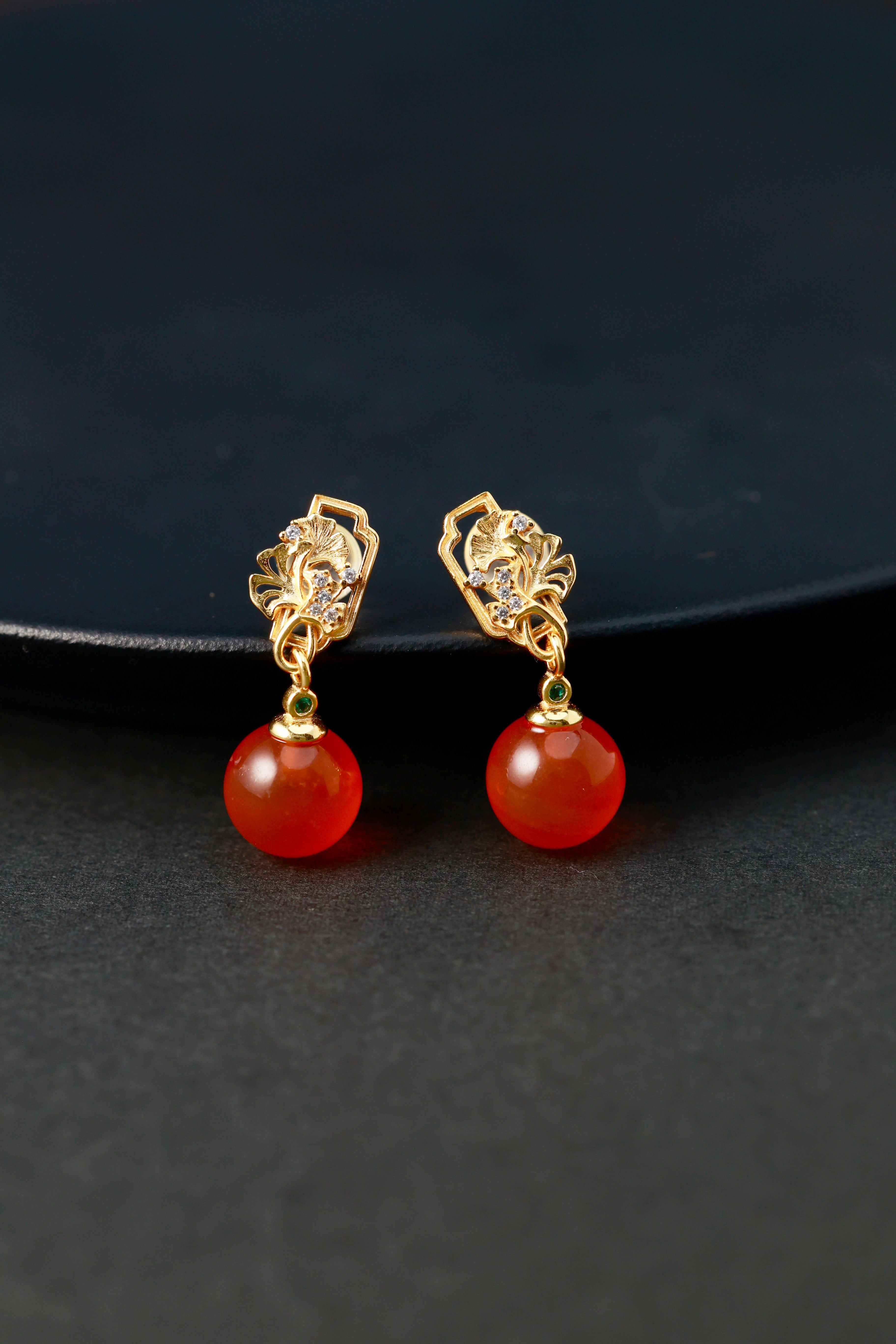 Golden Pavilion Autumn Earrings