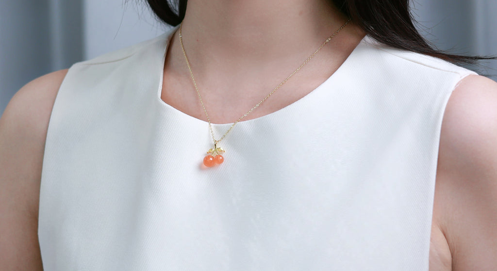 Cherry Blossom Pendant Necklace