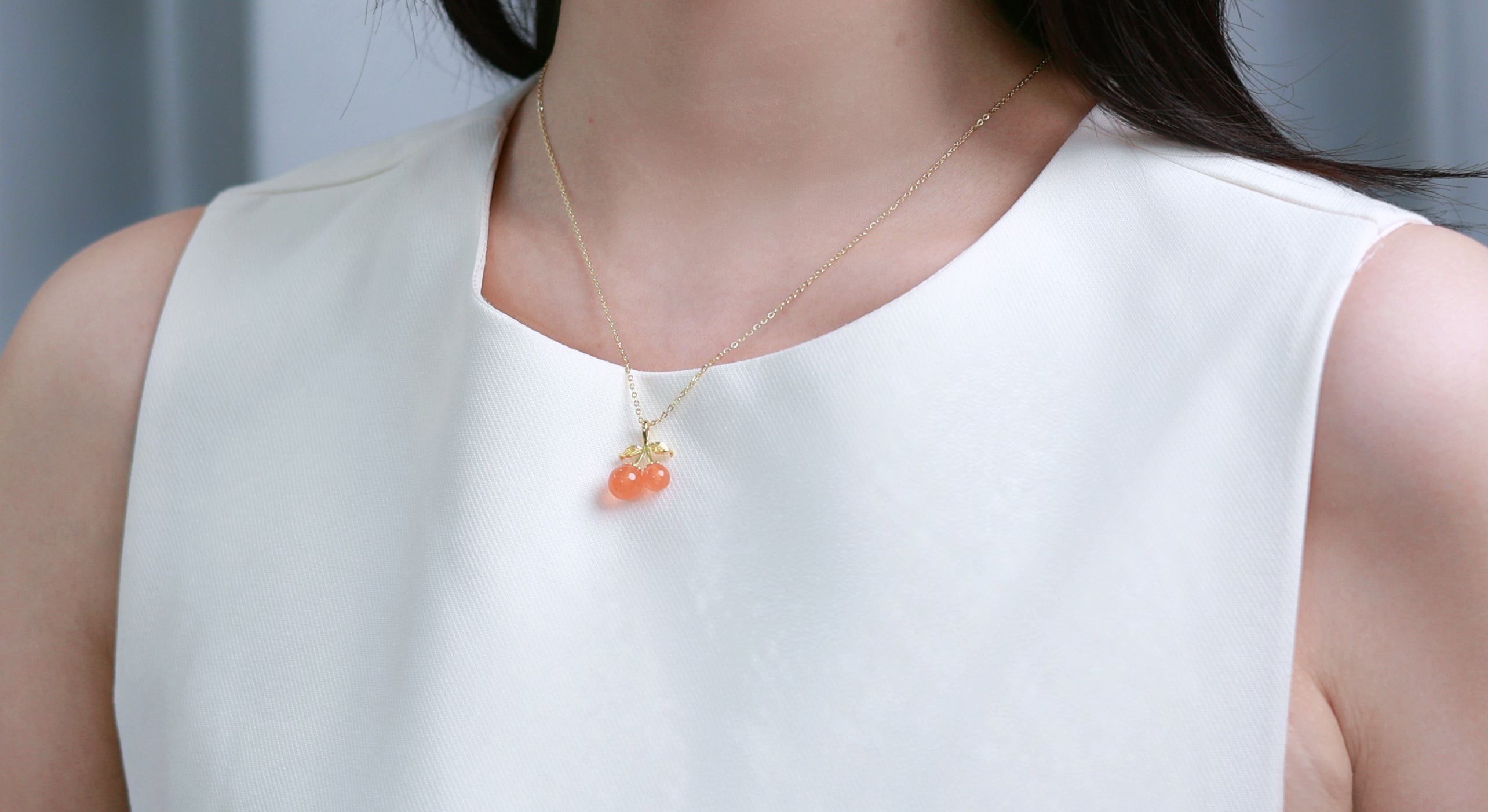 Cherry Blossom Pendant Necklace